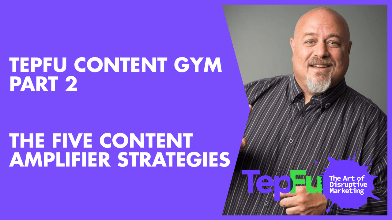 TepFu Content Gym Part 2 – The Five Content Amplifier Strategies